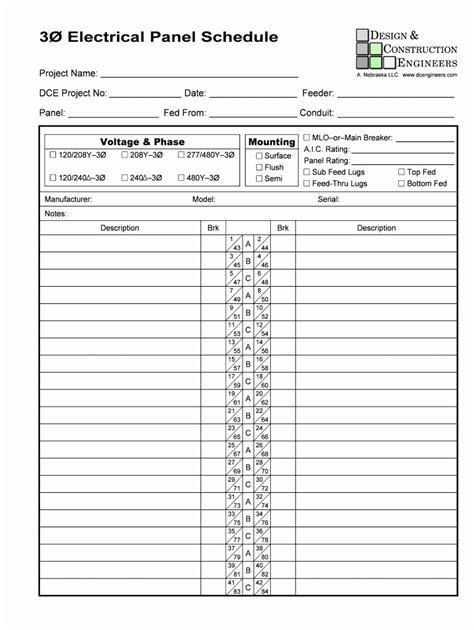 electrical boxing templates|Panel Schedule Labels and Template .